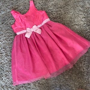 Pink dress with bow